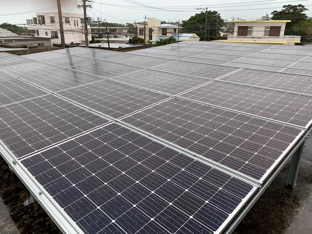 太陽光発電　宮古島施工写真