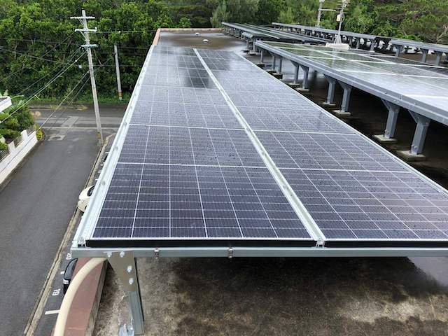 宮古島市　太陽光発電施工写真1