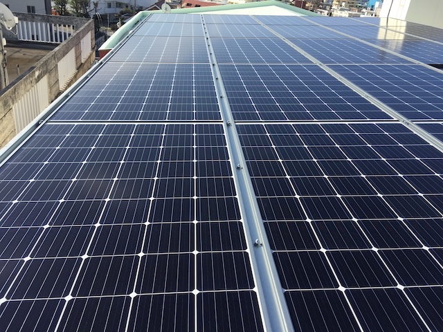 糸満市　太陽光発電施工写真